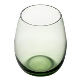Restaurantware-Vetri 15 Ounce Wine Glasses, 6 Dishwashable Stemless Wine Glasses - No Lead, Durable, Green Glass Stemware, For Home, Bar, Or Restaurant, Serve Merlot, Chardonnay, Or Bordeaux