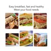 Double Sided Baking Pan Aluminium Alloy Frying Pan Wooden Handles