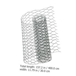 Totority 1 Roll Floral Chicken Wire Netting for DIY Flower Arrangements Durable Iron Mesh for Bouquets Home Decor Weddings Thick Coated