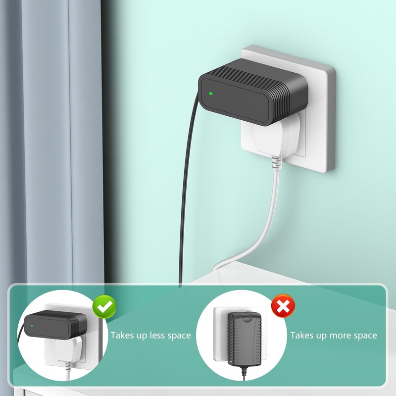 Power Cord for Dreo PolyFan 311 Floor Fans, 24V Charger