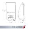 TayMac MX5280S Weatherproof Metallic Low Profile While-In-Use Device cover with