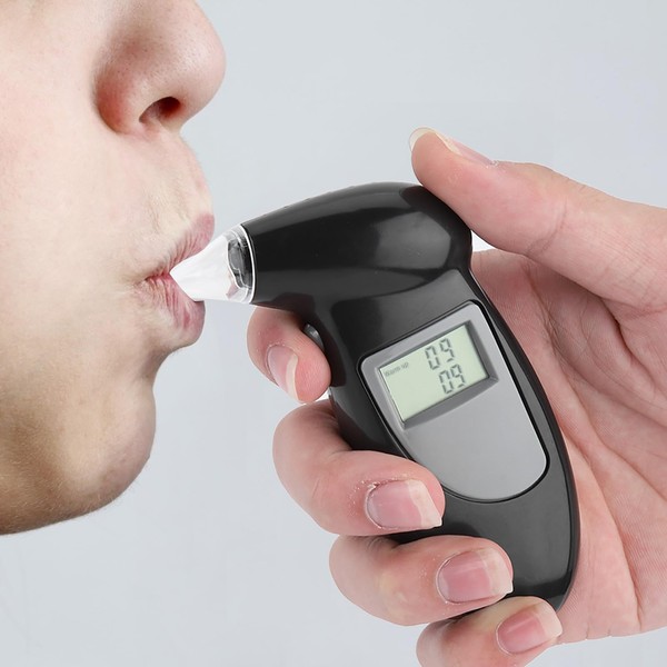 KLLJRFW Portable Breathalyzer Digital LCD Screen Alcohol Breathalyzer Tester Portable