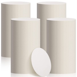 TaoBary 800 Pcs Disposable Paper Bar Coasters Bulk, 4 Inch Cardboard Coasters Blank for Drinks DIY Crafts Arts Wedding (White)