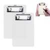 AZWOOD Mini Clipboard, 10 x 15 cm Plastic Clipboard, Small