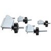 BGS 1823" Profi Assortment Hose Clamp, Silver/Black, Set of 4 Pieces