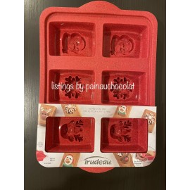 Trudeau NEW Trudeau Silicone Holiday Mini Loaf Baking Pan DIY Soap Bar Bath Bomb