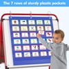 VNOM Standard Pocket Chart Clear7 Pockets Chart for Classroom &