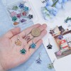 DICOSMETIC 20Pcs Zipper Pull Charms Dog Paw Print Zipper Pull