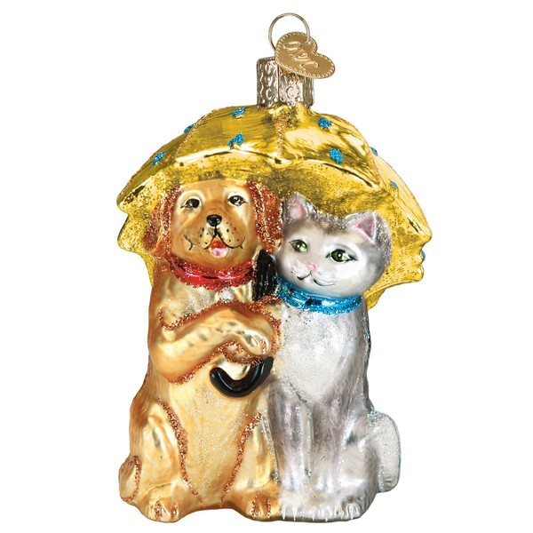 Old World Christmas Pet Lovers Glass Blown Ornaments for Christmas Tree Cats and Dogs