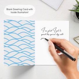 Funny Wedding Card, Engagement Bridesmaid Bachelorette Cards for Bride/Groom, Bridal Wedding Shower, For Him/Her, Couple, Congratulations Greeting Cards (Hand in hand. Today, tomorrow, forever. This is how it’s otter be.)