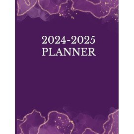 Purple 2024-2025 Monthly Planner 8.5 x 11: January 2024 - December 2025, With Weekly and Monthly Pages, Calendars, Contact pages and more.