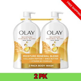 olay body wash ultra moisture renewal blend 35 oz 2 pack shea butter