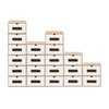 BigDean 20x Shoe Storage Brown / White with Viewing Window