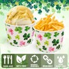 JarThenaAMCS 50 Packs St. Patrick's Day Shamrock Snack Cups Watercolor