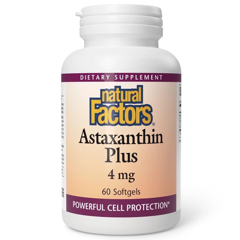 Natural Factors, Astaxanthin Plus, soporte antioxidante para la salud ocular,