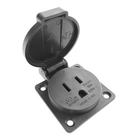 Europe to US/Canada/Mexico Plug Adapter, EU Schuko Type C/E/F Plug Fit to USA/Canada Socket, European/Germany/French Plug to USA Travel Plug Converter (IP44 US Socket)