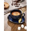 vicrays Ceramic Espresso Coffee Cups Set 4 oz Porcelain Espresso