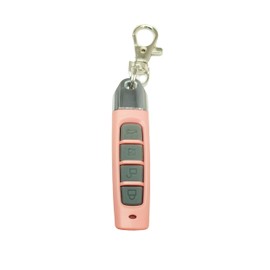 Universal Duplicator Remote Garage Door, 433.92 Mhz Remote for Gate, Remote Control Key Fob, Replacement Garage Door Electric Gate, Cloning Remote Control Keychain（ABCD Pink-Grey）