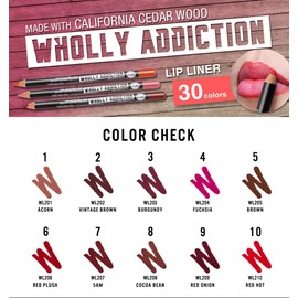 LA7 Wholly Addiction Pro Define Lip Liner, Beauty Wholly Addiction Pro Define Lip Liner – Espresso