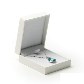Oirlv White Earring Pendant Gift Box,Velvet Jewelry Box