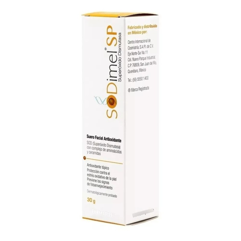 Serum Antioxidante Sod Superóxido Dismutasa 30 G Sodimel