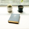 BenOpinion Lined Journal Notebook, Black Faux Leather Cover, 100Gsm Premium