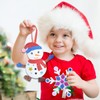 BOYATONG Pack of 12 Crafts Christmas Children Snowman Mix &