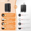 Kono 28" Expandable Luggage with Quiet Spinner Wheels & TSA