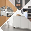 TOVOT 2PCS 4" Cabinets Hinges with Screws Easy-Installation Hinges Doors