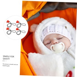 Totority 4sets Heart Shape Stroller Clips Multi-Functional Blanket Holders for Pushchairs and Car Seats Safe and Towel Clamps for Essentials