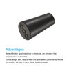 sourcing map Rubber Tapered Plug 8.2mm to 12.7mm Solid Test