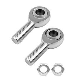 QAGGUM 5/8” Heim Joint Rod End Kit, Left and Right Hand Thread 625” Chromoly Joints Panhard Rod End Kit, for Steering Suspension Traction Bars with Jam Nuts 2 Pcs