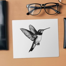 Azeeda 2 x 'Kolibri im Flug' Mikrofaser-Objektiv- / Brillenreinigungstücher (LC00031905)