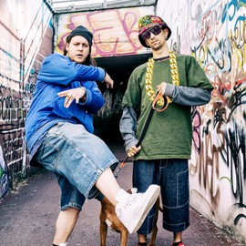 DONGZQAN 8 Stück Zuhälter Rapper Kostüm Goldkette Fasching, 90er Jahre Outfit Herren, Gangster Kostüm Herren, Lustige Hüte/Große Goldene Kette/Dollar Ring/Goldenes Armband für Karneval Fasching Mottoparty