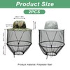Esteopt 2pcs Head Net Hat, Mosquito Sun Hat with Hidden