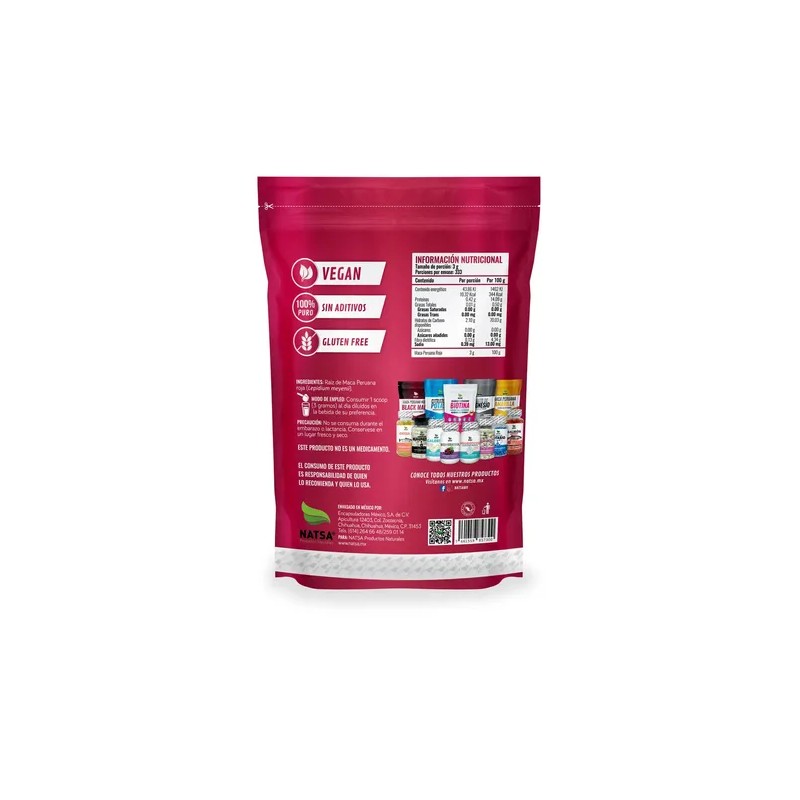 Maca Roja, 1 Kg Sabor Natural