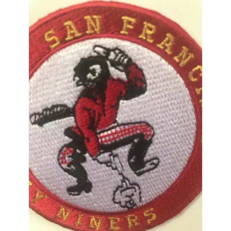 SF San Francisco 49ers Vintage Rare Embroidered Iron On Patch