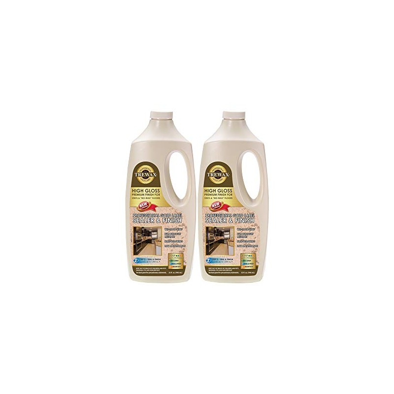 Trewax Professional Gold Label Sealer, Gloss, 32-Fluid Ounce, Pack of