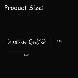 Trust in God Car Rearview Mirror Sticker Decals Rearview Mirror Accessories Christian Car Decals Decor Rear View Mirror Sticker Waterproof Vinyl Truck Cute Car Accessories for Men Women