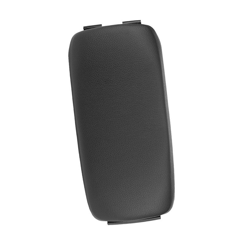 Car Black Leather Center Console Armrest Lid Cover for A3