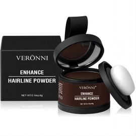 Hairline Powder Root Touch Up Hair Color, Instant Hairline Powder for Thinning Areas and Gray Hair Coverage, Natural and Non-greasy Root Cover up for Women and Men (Dark Brown, 06)