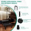 2 Step Stool with Handle, Height Adjustable Stepping Stool, Step