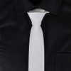 Men's Boys Womens Solid White Tie Trendy Designer Necktie Ideal