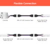 FCOB 5pcs/Pack 22AWG 5 Pin JST Male Female Plug LED