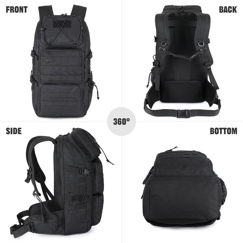 G-raphy 45L Tactical Backpacks for Men, Molle Hiking Daypack, Large