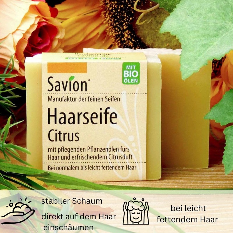 Savion Citrus Hair Wash Soap 85 g