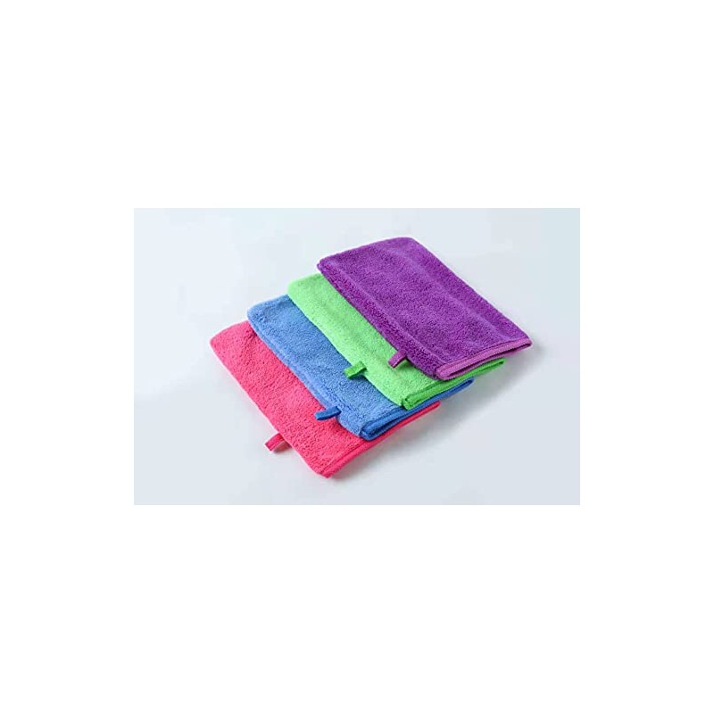 8 STÜCK FLAUSCHIGE MIKROFASER WASCHLAPPEN, WASCHHANDSCHUH, SEIFTUCH, SEIFLAPPEN, WASCHFLECK, MICROFASER