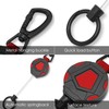Pack of 2 Retractable Key Chains, 2 Pieces Carabiner, Lanyard