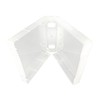 CheckOutStore Clear Storage Square Cases 40mm for Wood Mounted Rubber