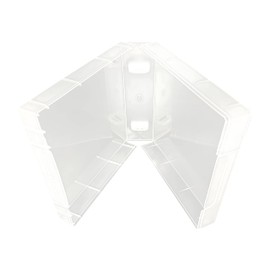 CheckOutStore Clear Storage Square Cases 40mm for Wood Mounted Rubber Stamps - Ideal for Organizing Small Craft Supplies (Pack of 10)